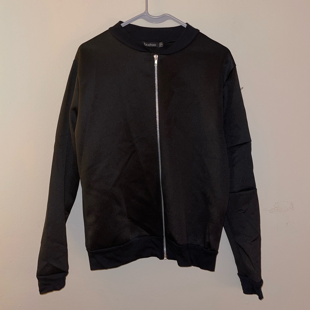 Boohoo Women’s Zip Up Bomber Jacket